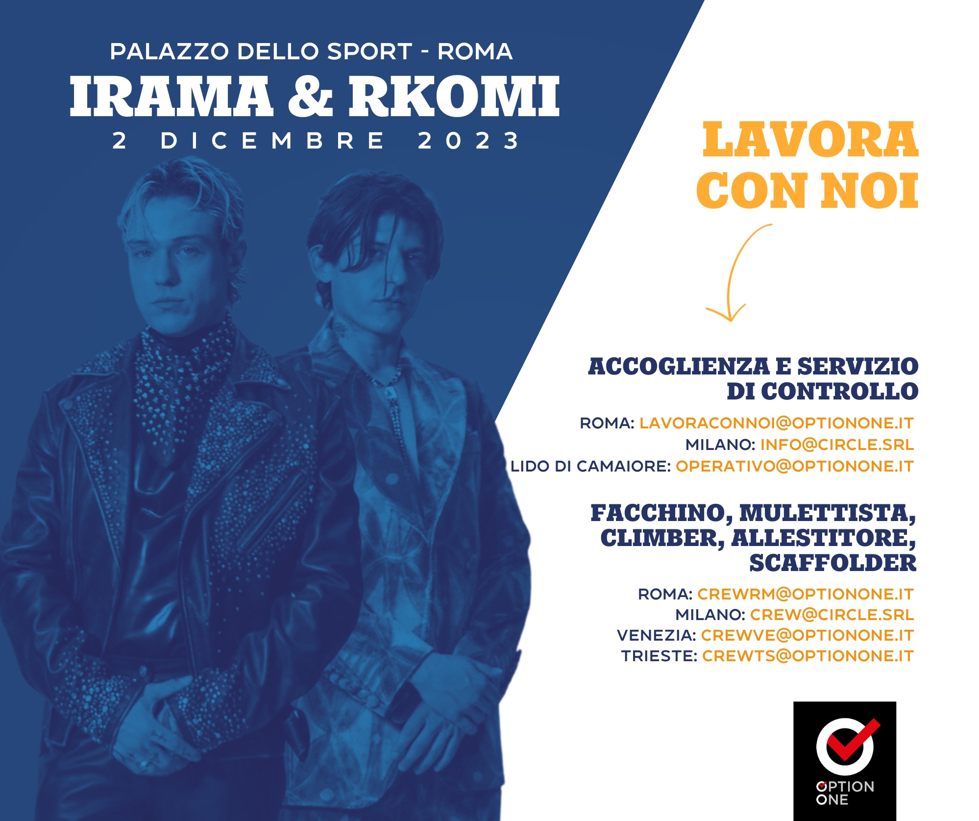Scopri di più sull'articolo Irama & Rkomi / 2 Dicembre / Palazzo dello Sport, Roma