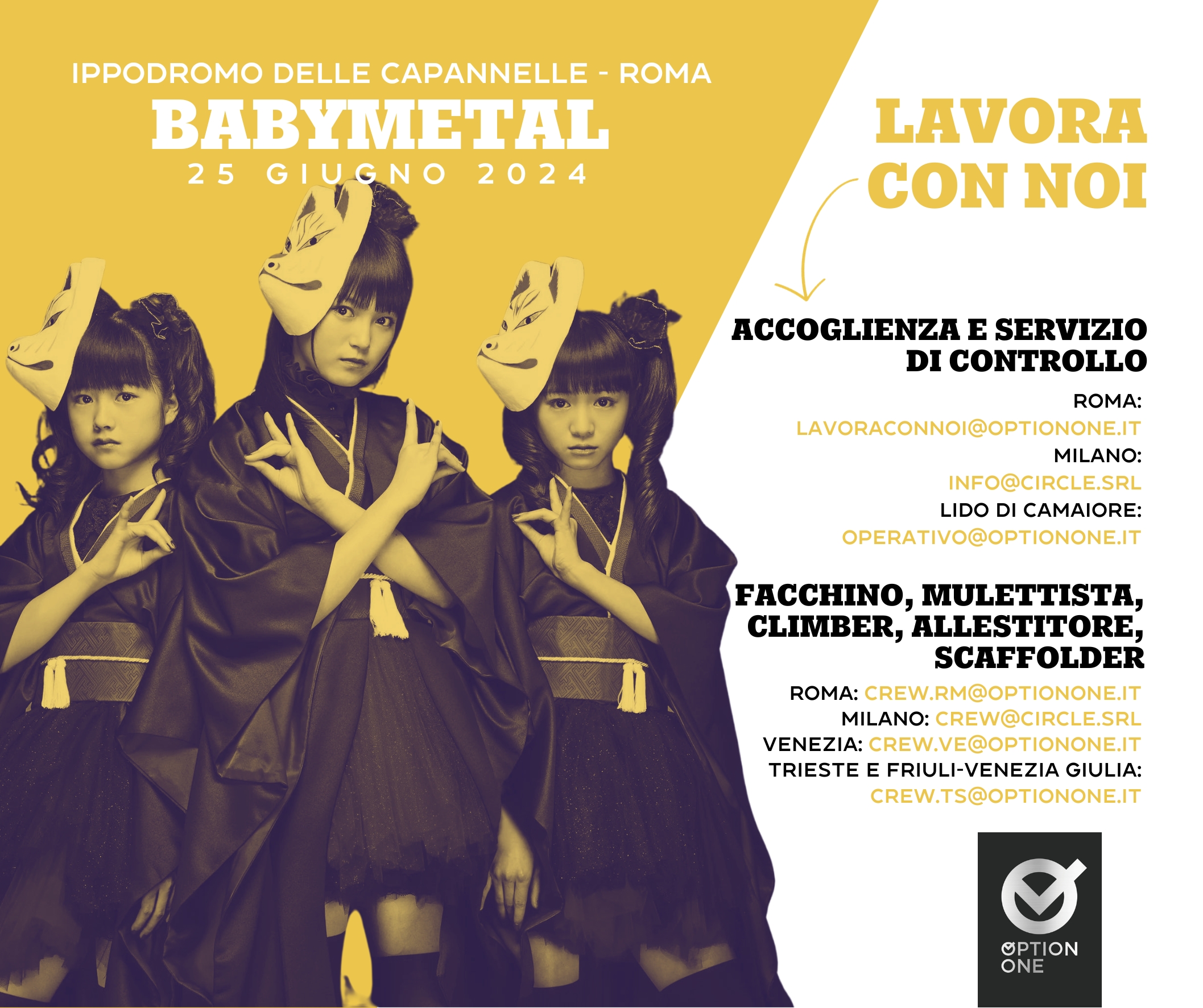 Scopri di più sull'articolo BabyMetal / 25 Giugno 2024 / Ippodromo delle Capannelle, Roma