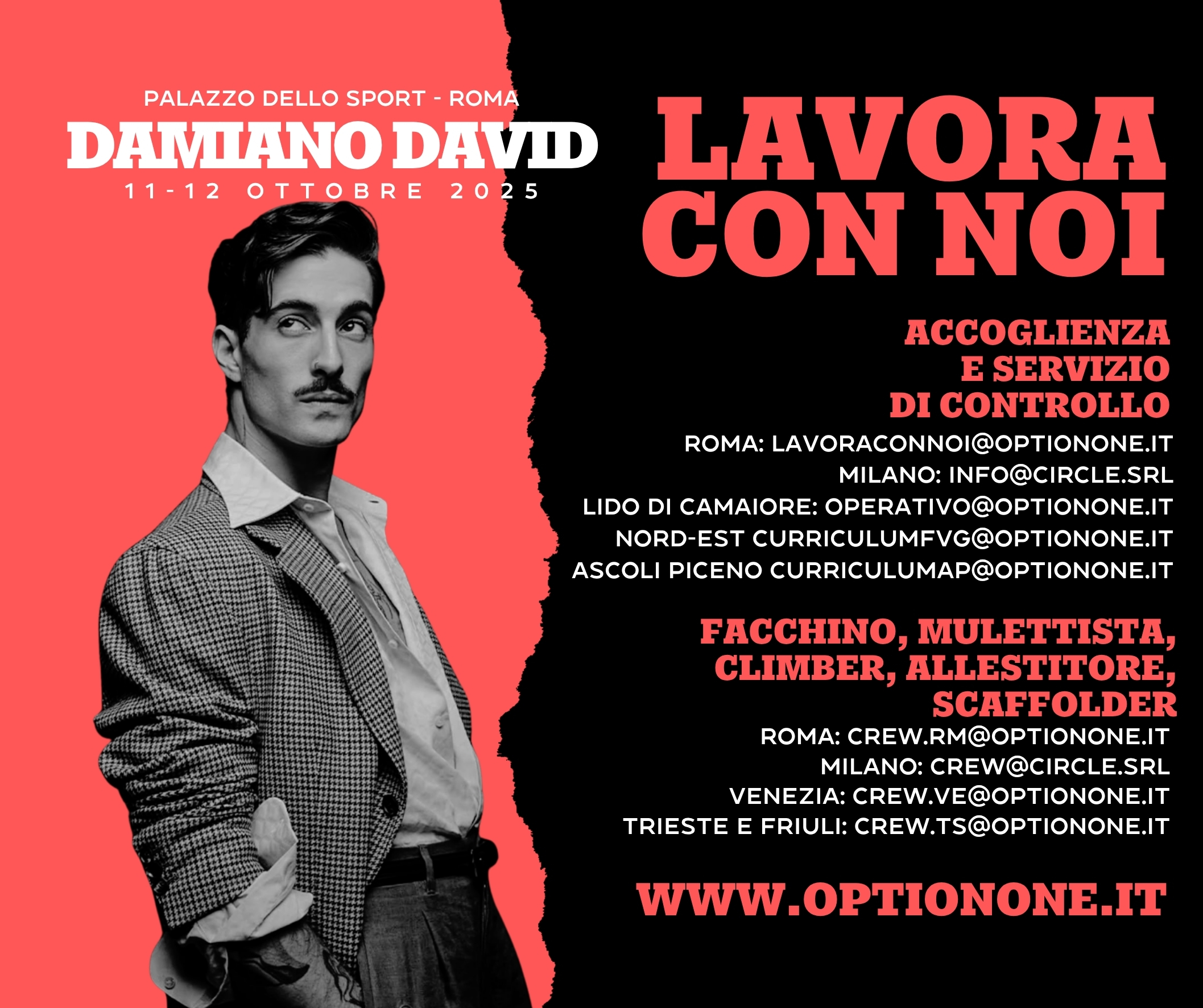 Scopri di più sull'articolo 🎤 Damiano David in arrivo al Palazzo dello Sport di Roma – 11 & 12 ottobre 2025 🎤