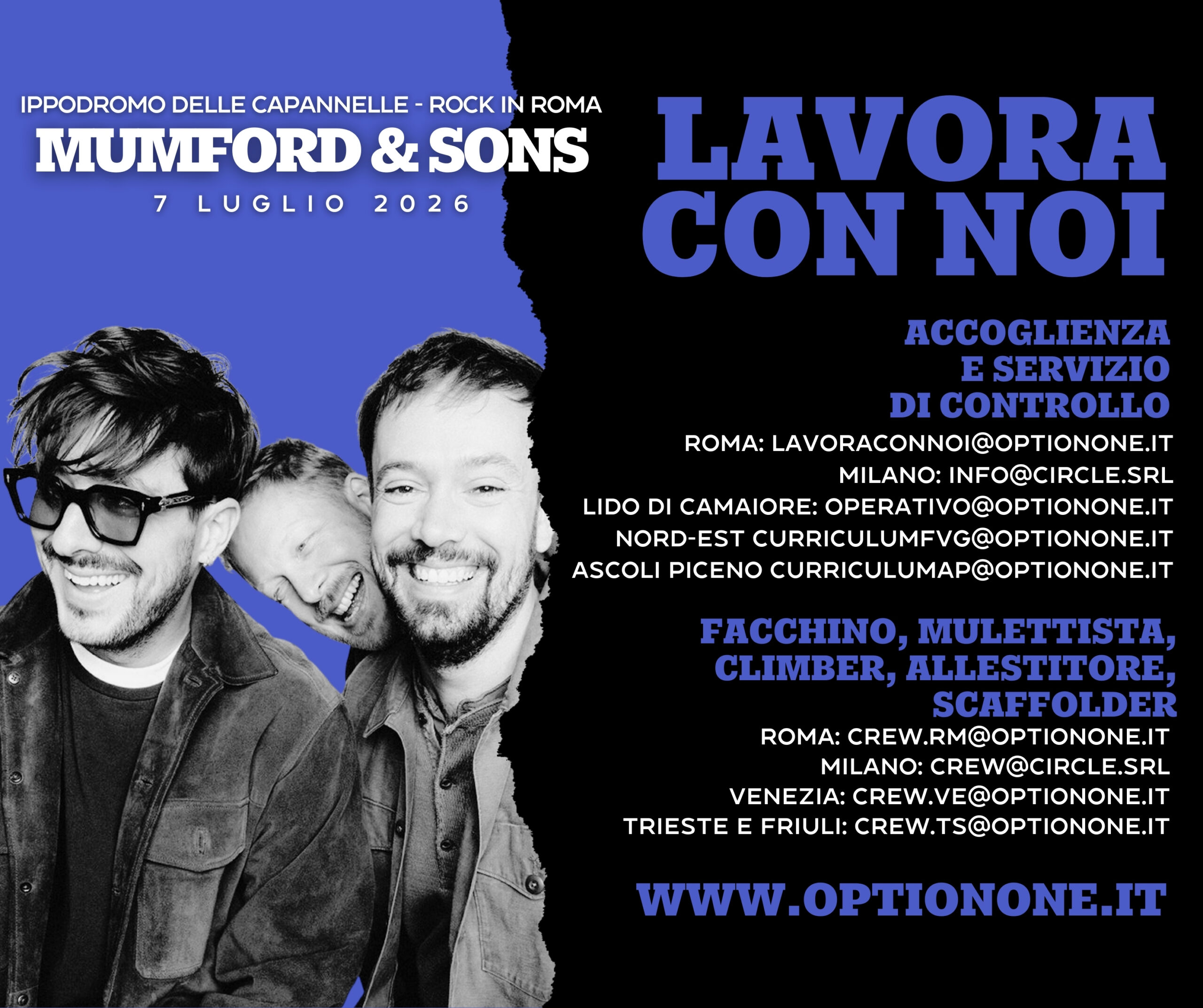Scopri di più sull'articolo 🔥 MUMFORD & SONS – ROCK IN ROMA 2026 🔥